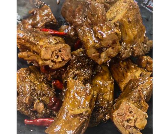 Order 卤鸭脖  Braised Duck Neck food online from Meandcrepe store, Rowland Heights on bringmethat.com