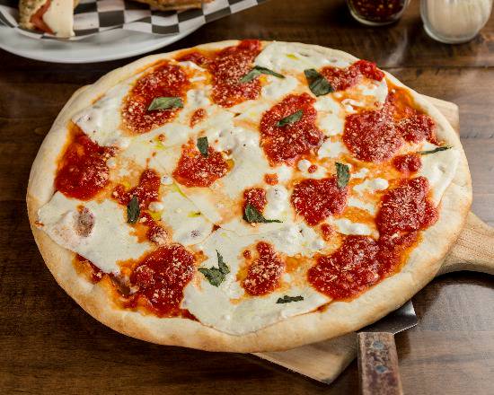 Order Margherita Pizza food online from Chefs Of New York store, East Northport on bringmethat.com