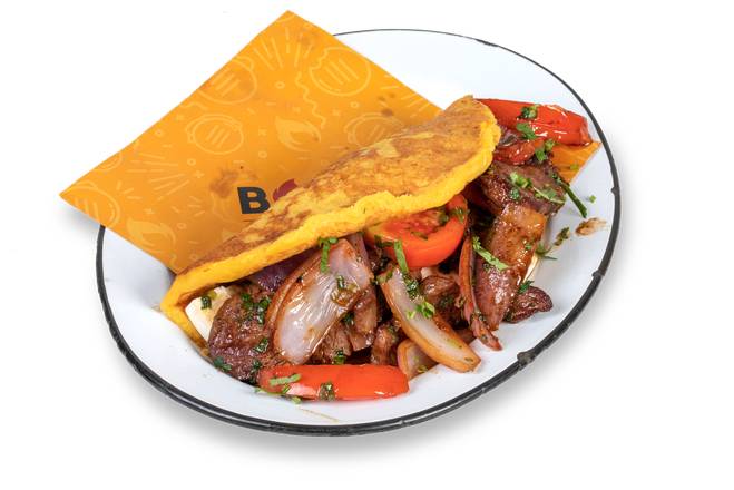 Order Cachapa Wok-Smoked Lomo food online from Bocas Grill store, Miami on bringmethat.com