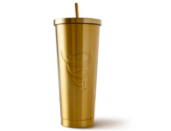 Order Holiday Tumbler - Gold food online from Jamba store, Fresno on bringmethat.com