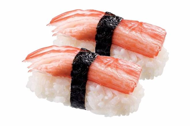 Order Krab Nigiri (2 pc) food online from blu on the Avenue store, Winter Park on bringmethat.com