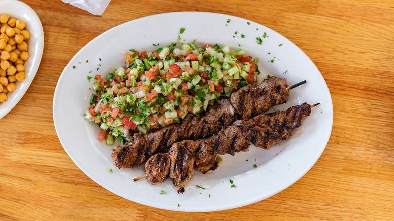 Order Dinner Lamb Shish Kabob food online from Pita Hut store, Miami Beach on bringmethat.com