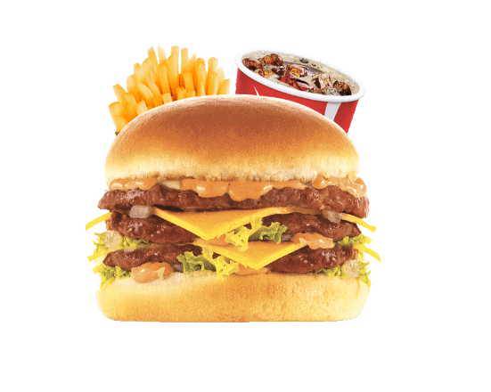 Menu royal cheeseburger