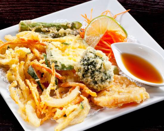 Order Vegetable Tempura food online from Akashi Japanese Restaurant store, Miami on bringmethat.com