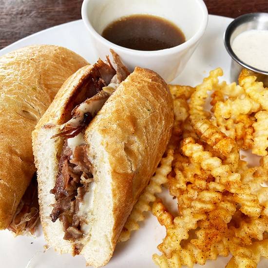 Order Roasted Prime Rib Sandwich food online from Granite City store, Kansas City on bringmethat.com