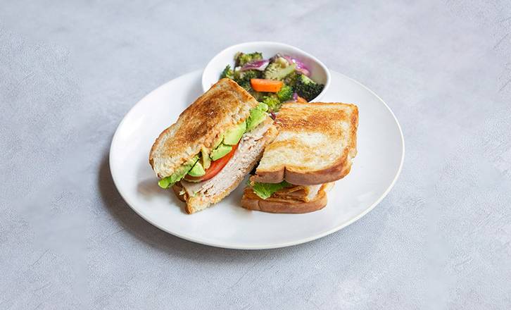 Order Turkey Avocado Sandwich food online from Zoe's Kitchen store, Dallas on bringmethat.com