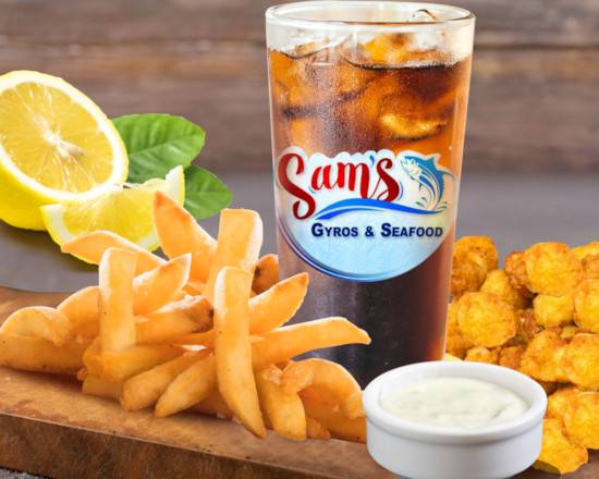 Order #14 Scallops food online from Sam Gyro & Seafood store, Saint Petersburg on bringmethat.com