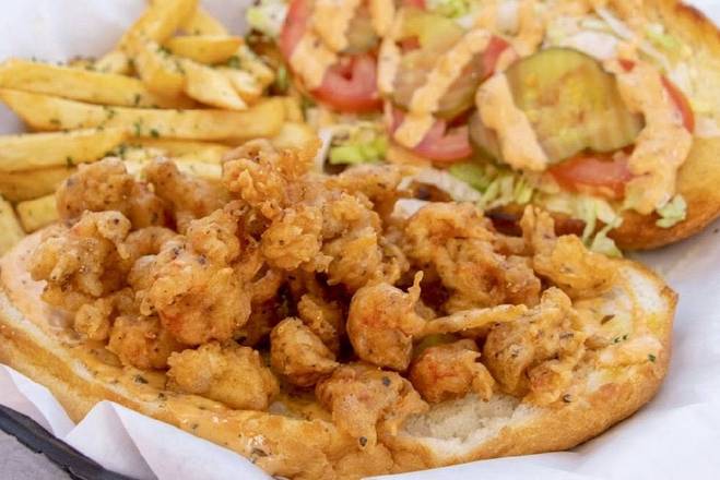 Order Crawfish PoBoy food online from Omg Seafood To Go store, Houston on bringmethat.com