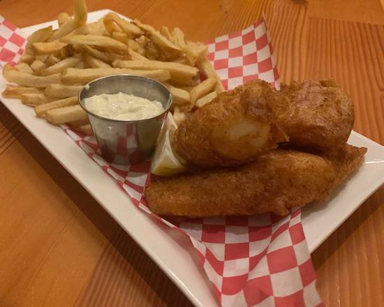 Order Beer Battered Fish & Chips food online from Sand Point Grill store, Seattle on bringmethat.com