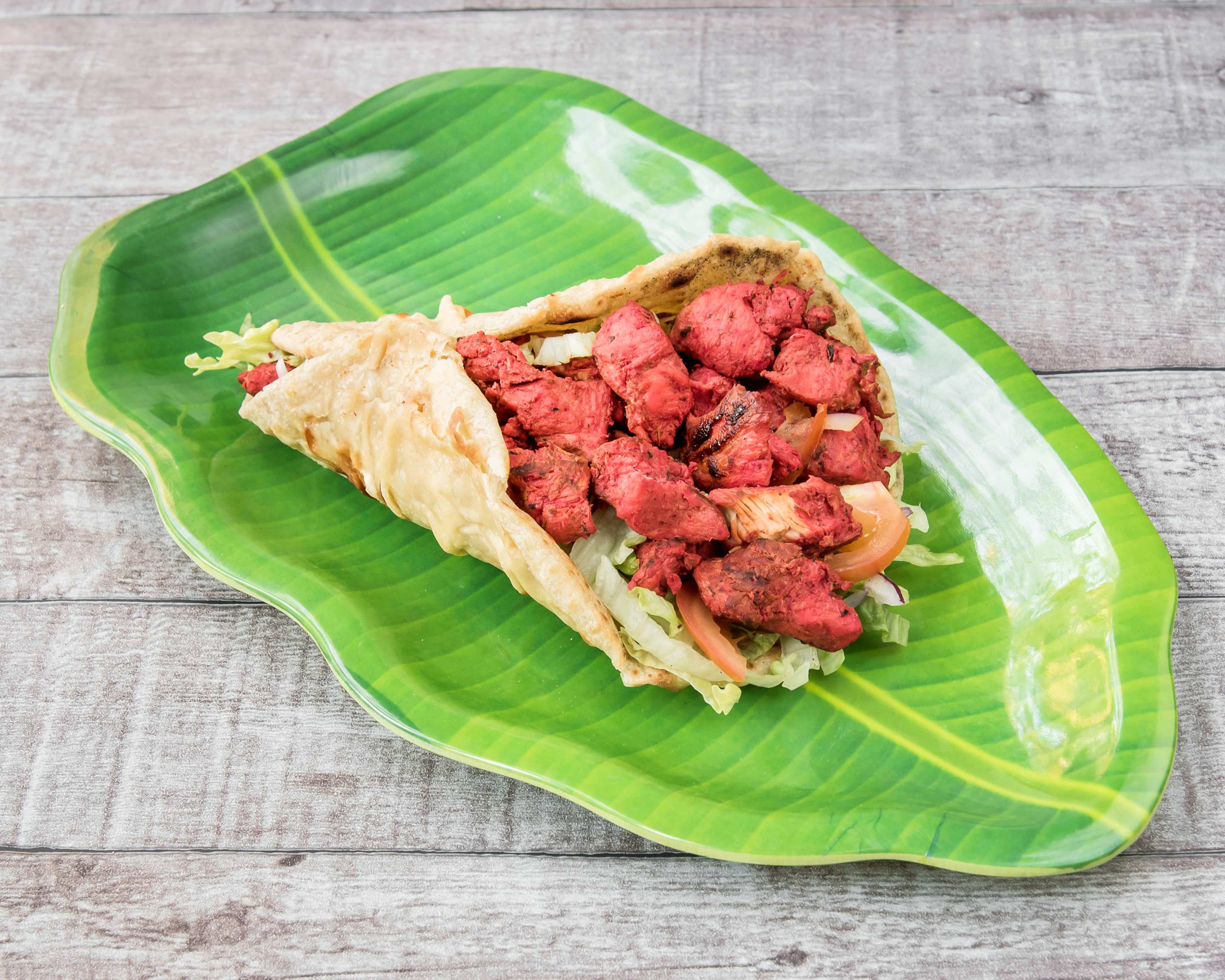 Cheese naan chicken tikka