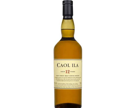 Order CAOL ILA 12 Years, 750mL whiskey (43.0% ABV) food online from Xtra Liquors & Wines store, WEST MIAMI on bringmethat.com