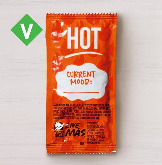 Order Hot Sauce Packet food online from Taco Bell store, Stockton on bringmethat.com