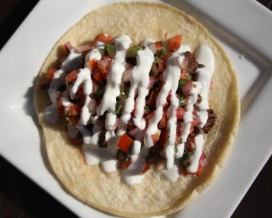 Order Carne Asada Taco food online from Red Star Taco Bar store, Tacoma on bringmethat.com