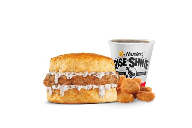 Order Pork Chop 'N' Gravy Biscuit Combo food online from Hardee store, Albany on bringmethat.com