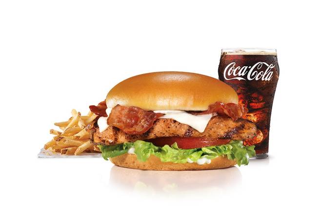 Order Charbroiled Chicken Club™ Sandwich Combo food online from Carl's Jr. store, Highland on bringmethat.com