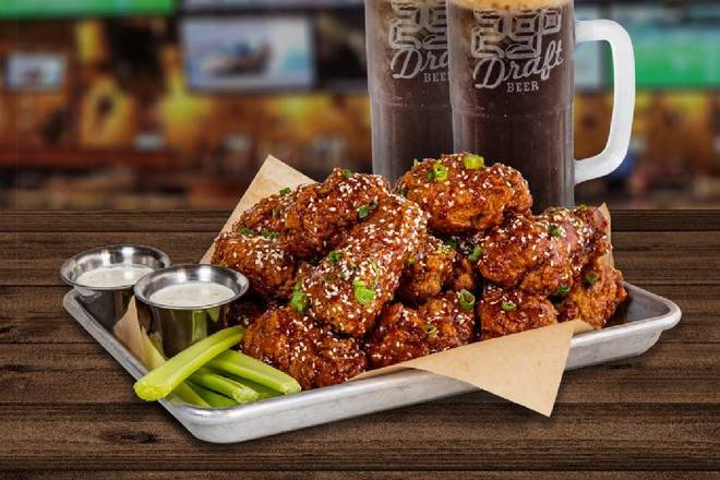 Order 18 Wings food online from Twin Peaks Restaurant store, Oakbrook Terrace on bringmethat.com