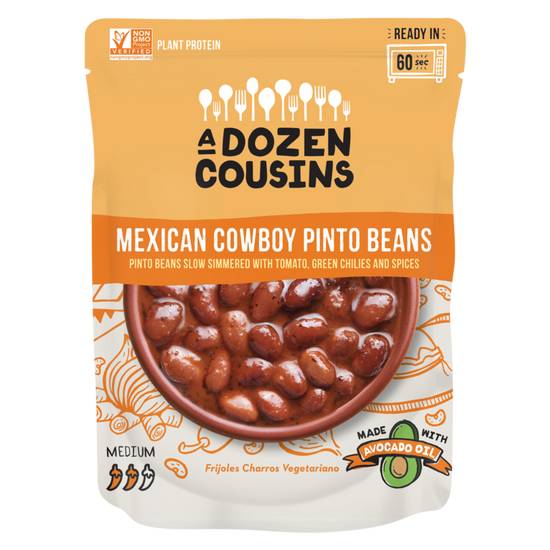 Order A Dozen Cousins Mexican Pinto Beans 10oz food online from Everyday Needs By Gopuff store, Fairfield on bringmethat.com