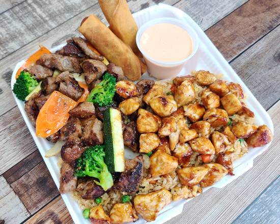 Order Chicken and Steak Combo food online from Sakura Grill store, El Monte on bringmethat.com