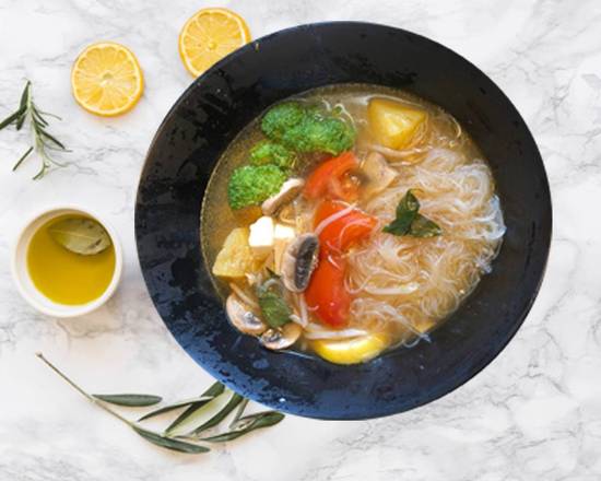 Order Thai Style Spicy and Sour Soup food online from Enjoy Vegetarian Restaurant store, San Francisco on bringmethat.com