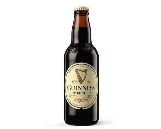 Order Guiness Extra Stout, 12oz bottle beer (5.6% ABV) food online from Thai Treasure store, Arlington on bringmethat.com