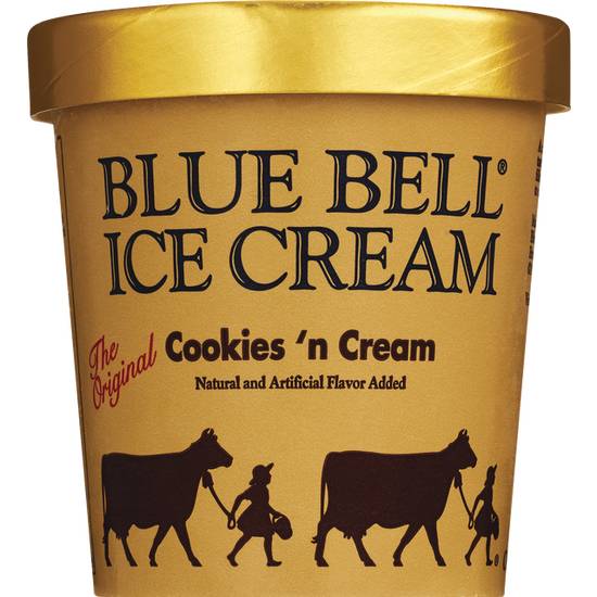 Order Blue Bell Gold Rim Ice Cream Mint Chocolate Chip (1 Pint) food online from Cvs store, MARTINEZ on bringmethat.com