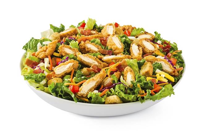 Order Crispy Chicken Tender Salad food online from Chicken Sammy's 318 store, Halfmoon on bringmethat.com