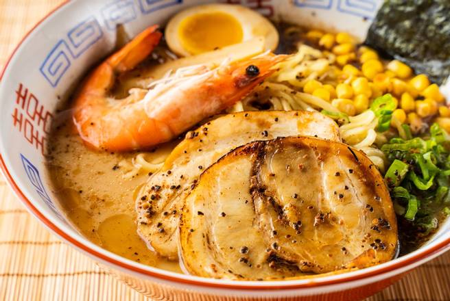 Order #3 Shrimp & Pork Deluxe food online from Kazan Ramen & Gyoza store, New York on bringmethat.com