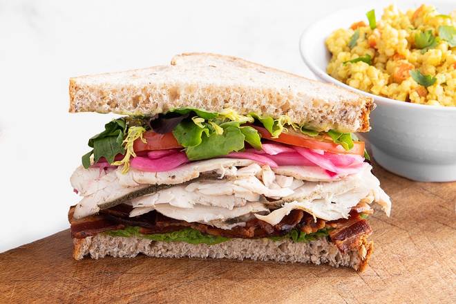 Order 1/2 The Farm Club Sandwich food online from Mendocino Farms store, San Ramon on bringmethat.com
