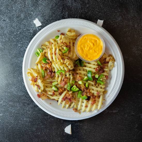 Order Loaded Cheese Fries food online from Slice Factory store, Chicago on bringmethat.com