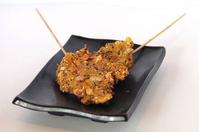 Order Almond Chicken Skewers food online from F2o Fresh to Order store, Johns Creek on bringmethat.com
