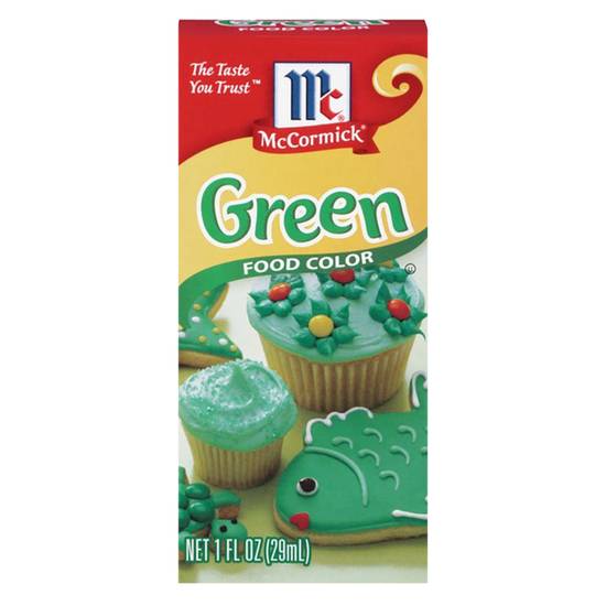 Order McCormick Green Food Color 1oz food online from Everyday Needs by Gopuff store, Montgomery on bringmethat.com