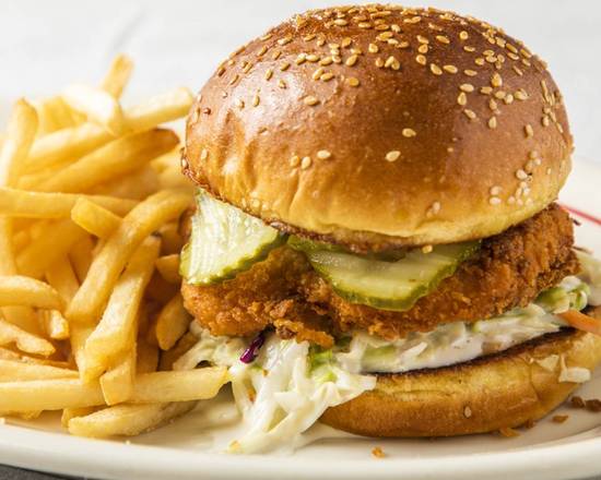 Order Fried Chicken Sandwich food online from Hof Hut store, Torrance on bringmethat.com
