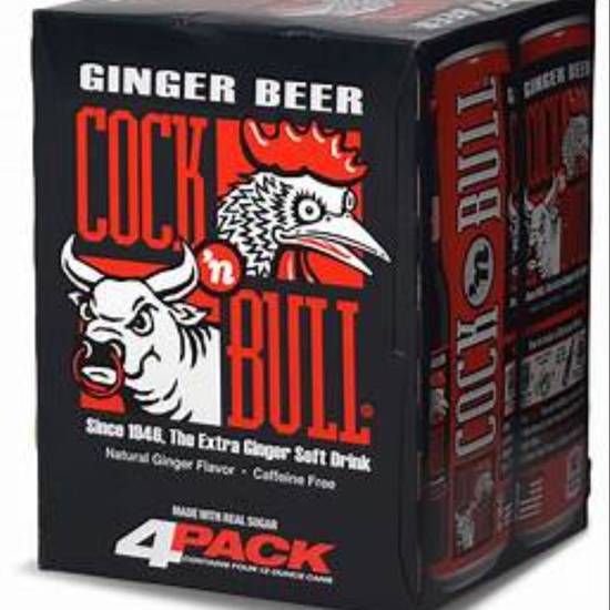Order Cock-N-Bull Ginger Beer 4pack-8 oz can food online from Rocky Liquor store, Claremont on bringmethat.com