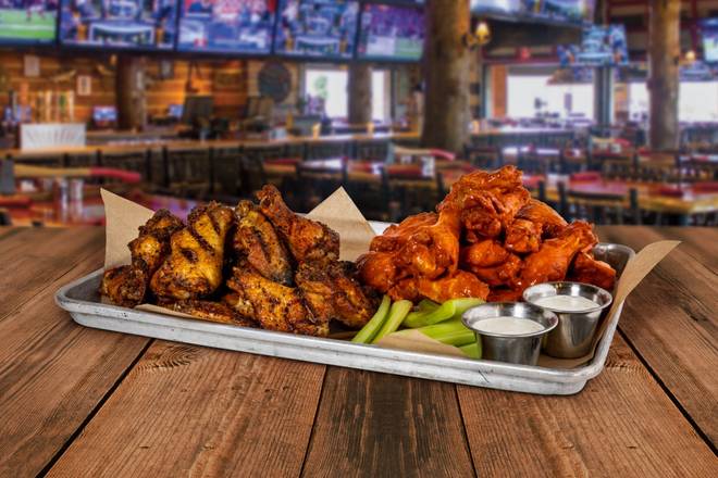Order 36 Wings food online from Twin Peaks Restaurant store, Oakbrook Terrace on bringmethat.com