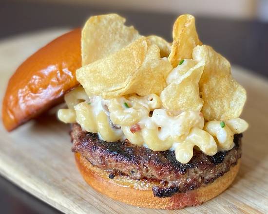Order Mac & Cheeseburger food online from Tulsa Bowls & Breads store, Tulsa on bringmethat.com