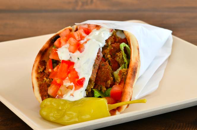 Order FALAFEL PITA food online from The Great Greek Mediterranean store, West Palm Beach on bringmethat.com