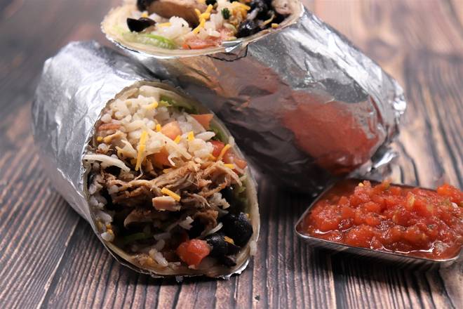 Order PORK BURRITO food online from Pepperjax Grill store, Grand Island on bringmethat.com