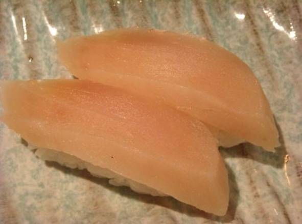 Order 27.Albacore (Bincho Maguro) food online from Fuji Revolving Sushi Bar store, Cypress on bringmethat.com