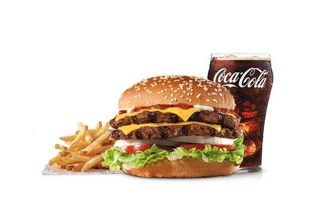 Order Super Star® with Cheese Combo food online from Carl Jr. store, Cheney on bringmethat.com