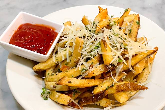 Order Rustic Garlic Fries food online from In The Wood store, Berkeley on bringmethat.com