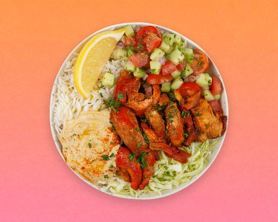 Order Chicken Kebab Rice Bowl Platter food online from Mediterranea Rice Bowls store, Forest Hills on bringmethat.com