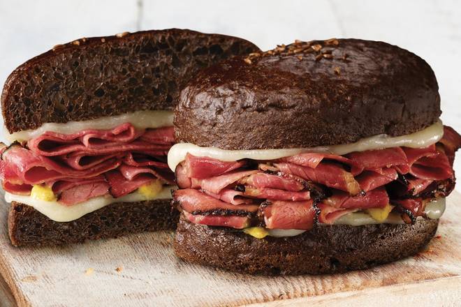 Order Pastrami & Swiss Sandwich food online from Schlotzsky's store, Beaumont on bringmethat.com