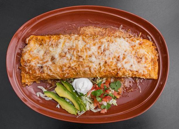 Order The Baja Burrito food online from De Leon Taco & Bar store, Spokane on bringmethat.com