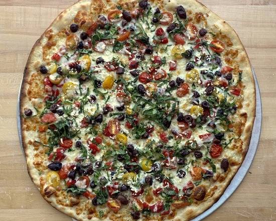 Order Large Mykonos food online from Upper Crust Pizzeria store, Culver City on bringmethat.com