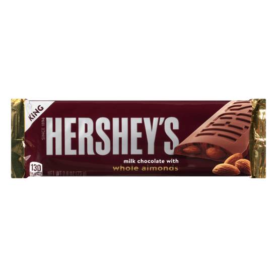 Order Hershey's Almond Milk Chocolate Bar King 2.6oz food online from Casey's General Store store, Kearney on bringmethat.com