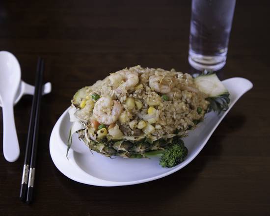 Order Pineapple Fried Rice food online from Shanghai Dumpling House store, Asheville on bringmethat.com