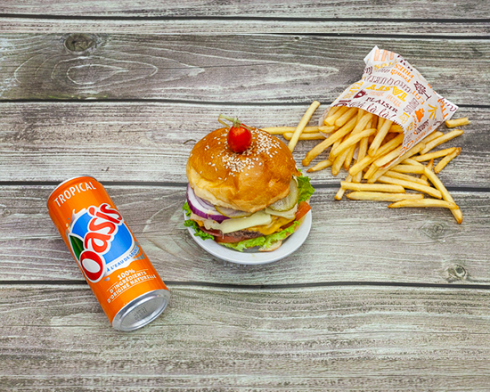 Menu double cheeseburger
