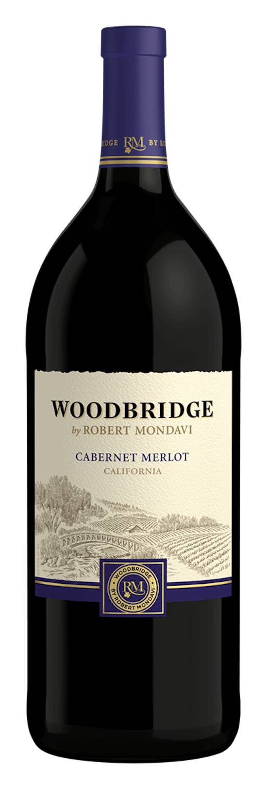 Order WOODBRIDGE CABERNET MERLOT 1.5L food online from Liquor Depot store, Glenn Heights on bringmethat.com