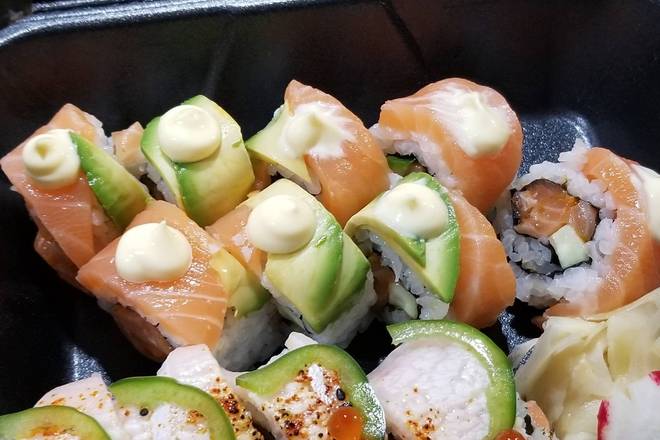 Order Crazy Salmon Roll food online from Hokkaido store, Winter Springs on bringmethat.com