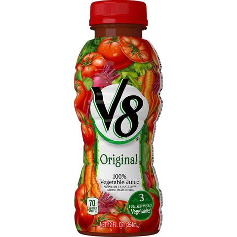 Order V8 Vegetable Juice 12oz food online from Aplus store, Pittsburgh on bringmethat.com